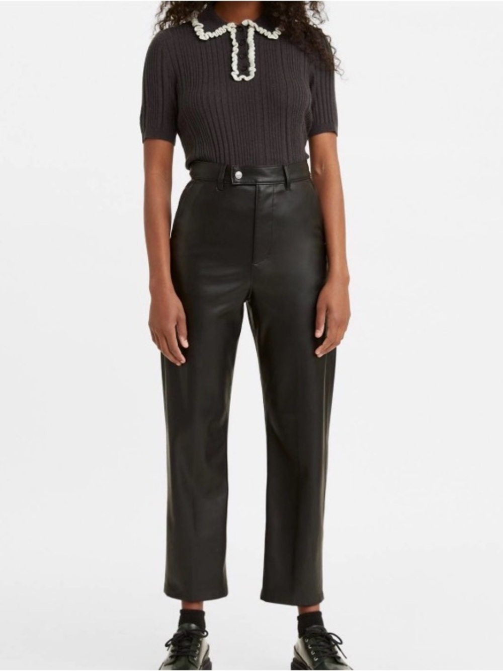 Levi’s - Math Club Slacks Faux Leather Pants (size: 28)